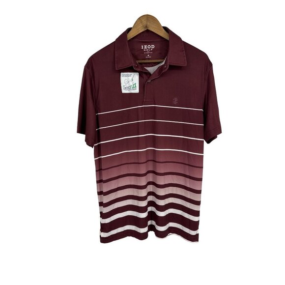 Izod  Golf Men's Stretch Short Sleeve Polo Shirt Size M - Picture 1 of 10